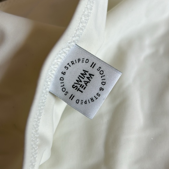 Solid and stripe swim team one piece swim suit - Picture 5 of 6